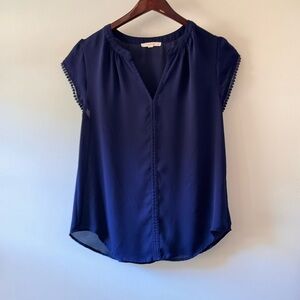 Fun 2 Fun Blue Blouse Elegant Top